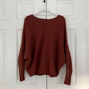 Philosophy Burnt Orange Batwing Sweater L